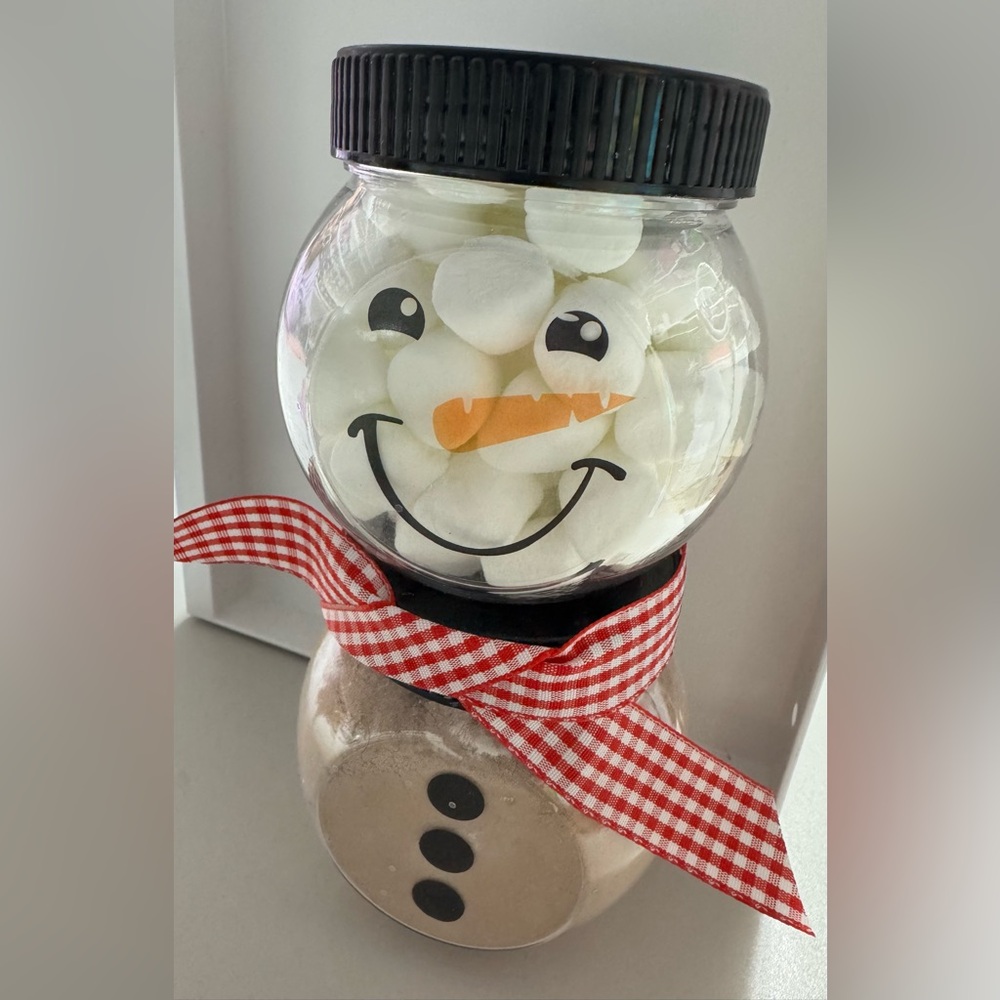Snowman Jar with Homemade Cocoa